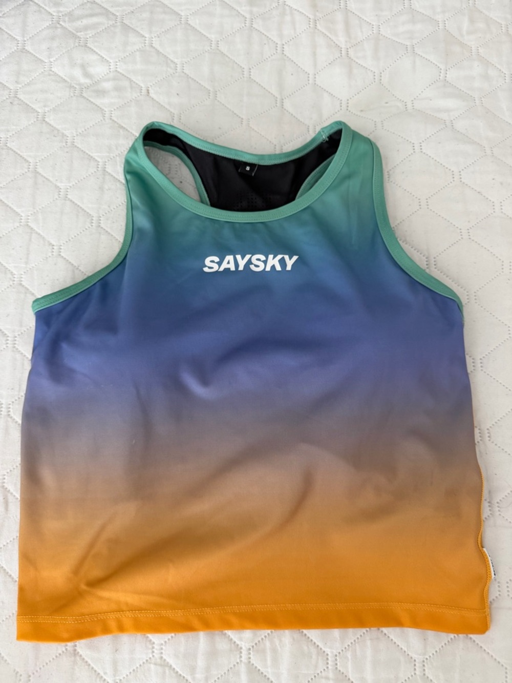 Saysky Women’s Cropped Singlet, Small, Multicolor